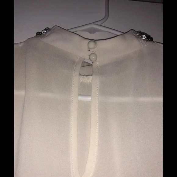 White Turtle Neck Blouse - Picture 3 of 5